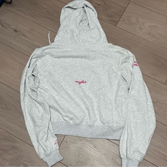 The Mayfair Group You Matter Cropped Hoodie in Ashley Grey Size S/M - Picture 7 of 10